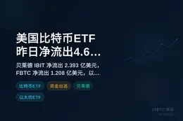 美国比特币ETF昨日净流出4.69亿美元