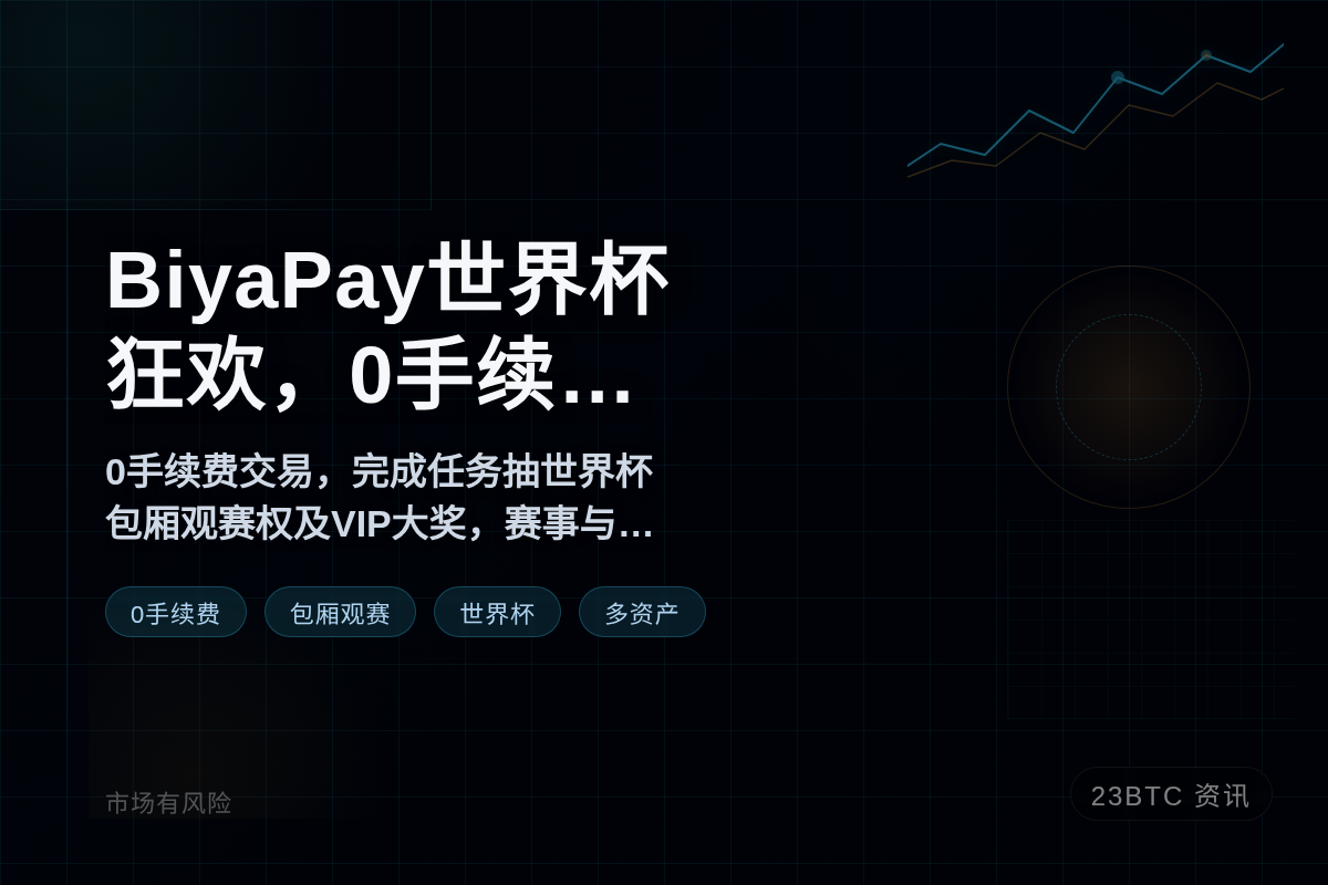 BiyaPay世界杯狂欢，0手续费赢包厢观赛