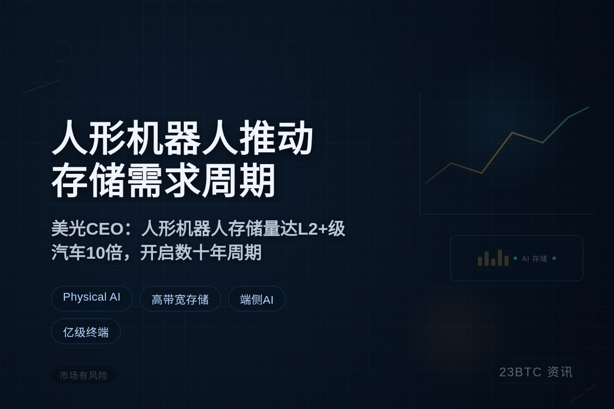 美光CEO：人形机器人推动存储需求周期