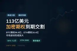 明日113亿美元加密期权到期交割