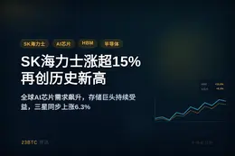 SK海力士涨超15%，股价再创历史新高
