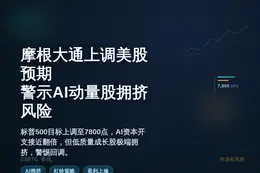 摩根大通上调美股预期，警示AI动量股拥挤风险