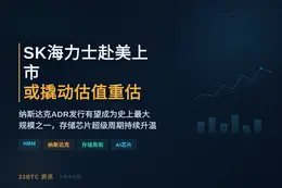 SK海力士赴美上市或撬动估值重估