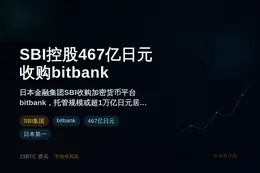SBI控股467亿日元收购bitbank