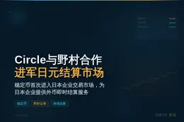 Circle与野村合作，进军日元结算市场