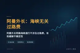 阿曼外长：海峡无关过路费