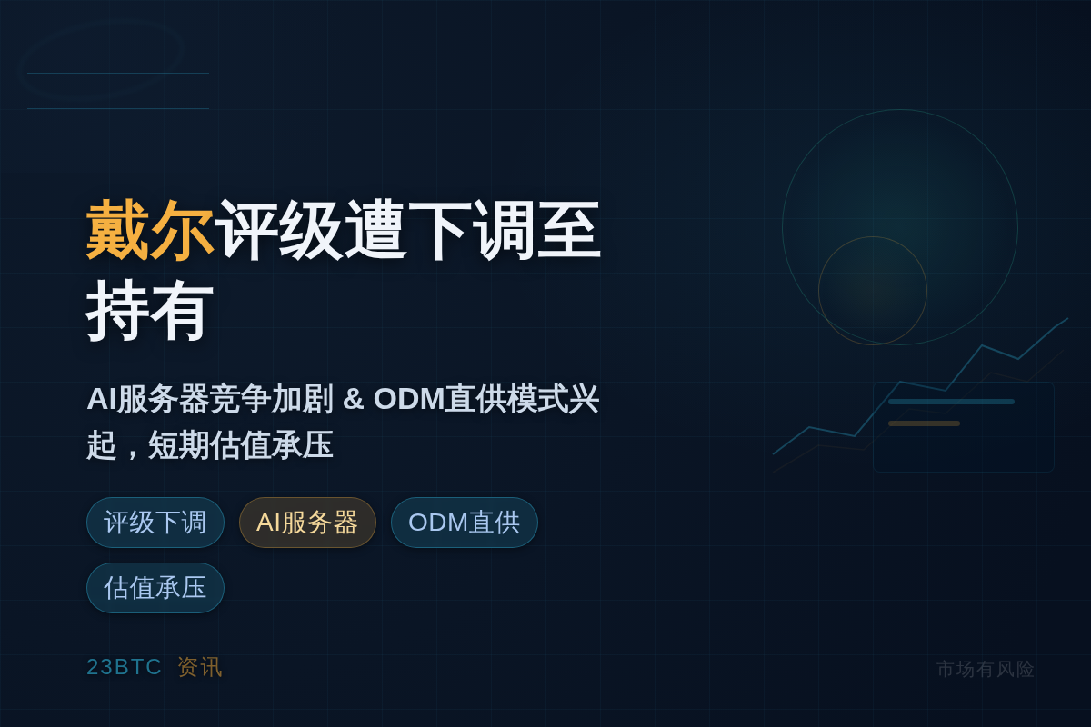 戴尔评级遭下调至持有