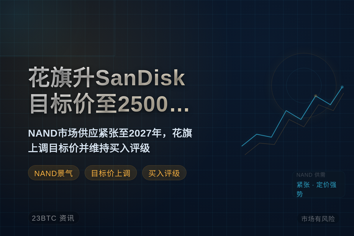 花旗升SanDisk目标价至2500美元