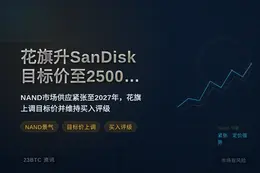 花旗升SanDisk目标价至2500美元