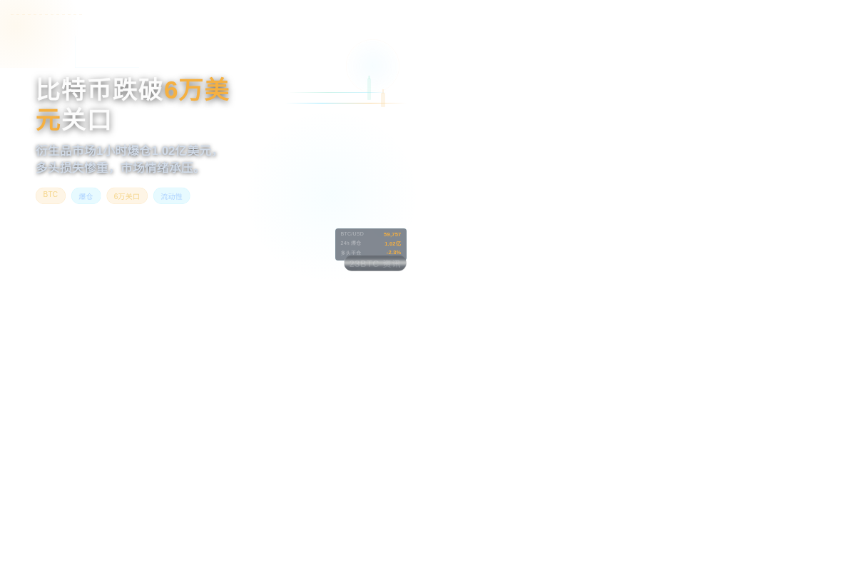 比特币跌破6万美元关口
