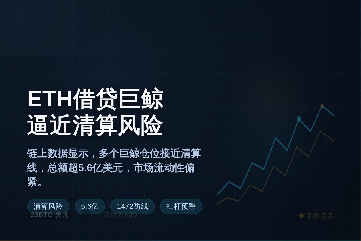 ETH借贷巨鲸面临清算风险