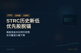 STRC历史新低，江卓尔评优先股脱锚
