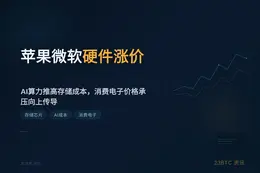 苹果微软硬件涨价，存储成本推高AI消费电子价格