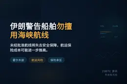 伊朗警告船舶勿擅用海峡航线