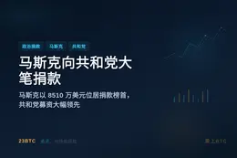 马斯克向共和党大笔捐款