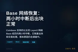 Base 网络恢复：两小时中断后出块正常