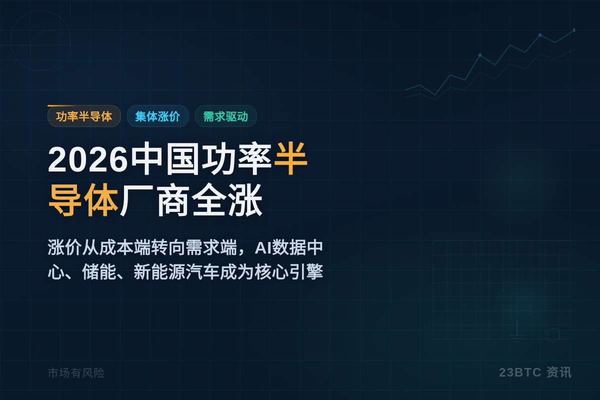 2026中国功率半导体厂商全涨