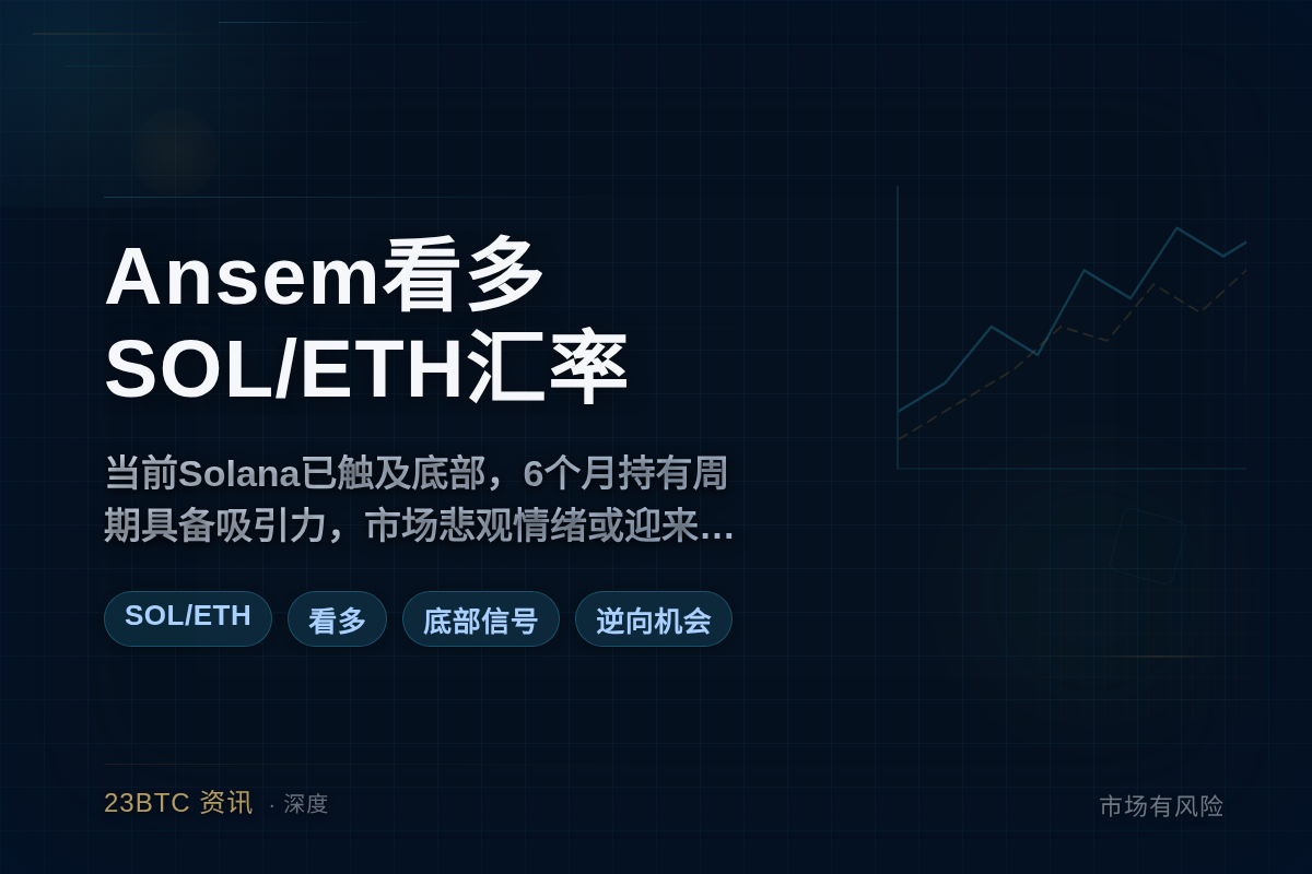 Ansem发文看多SOL/ETH汇率