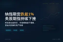 纳指期货跌超1%，美股期指持续下挫