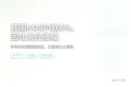 韩国KOSPI跌6%，回吐美光涨幅