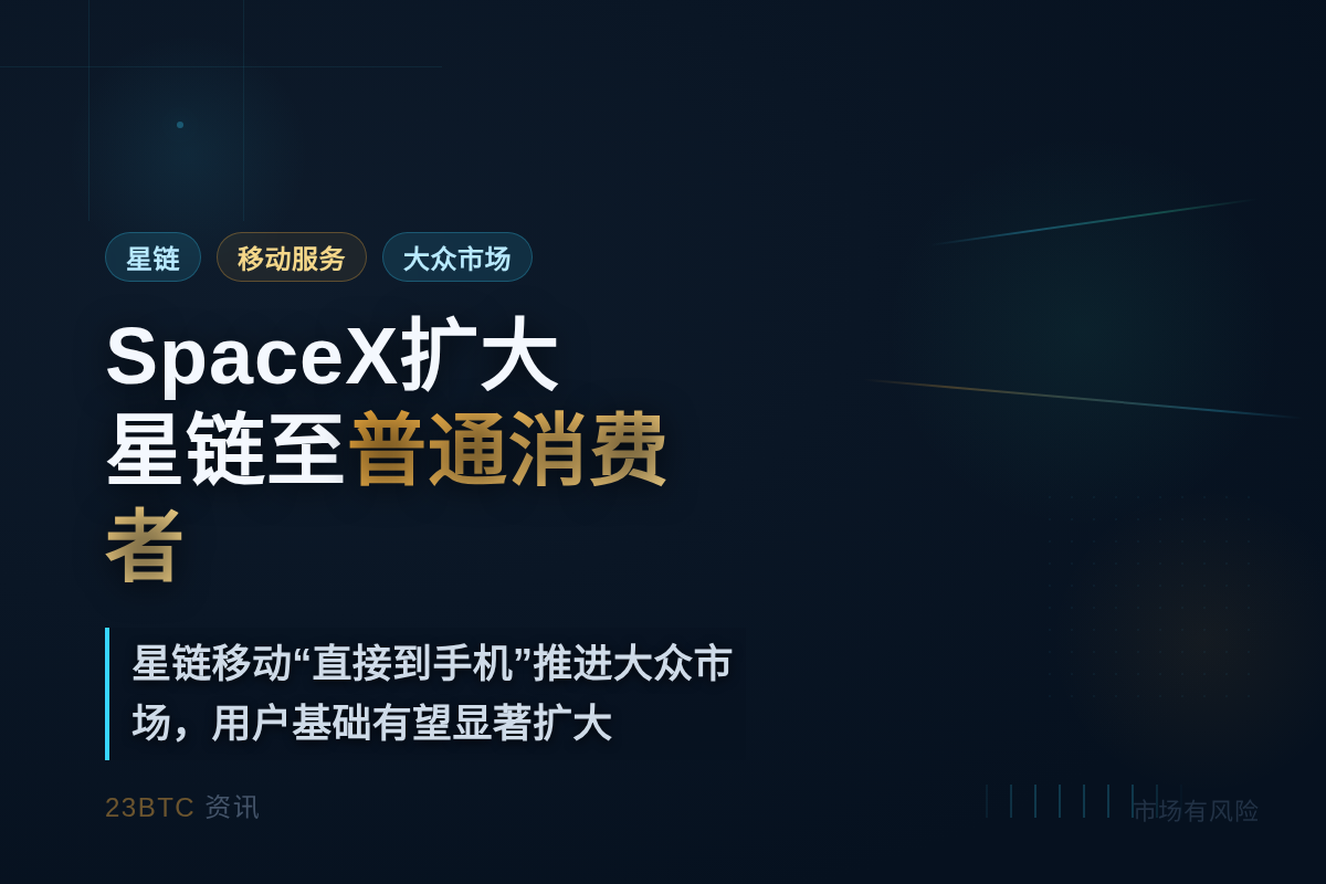 SpaceX扩大星链服务至普通消费者