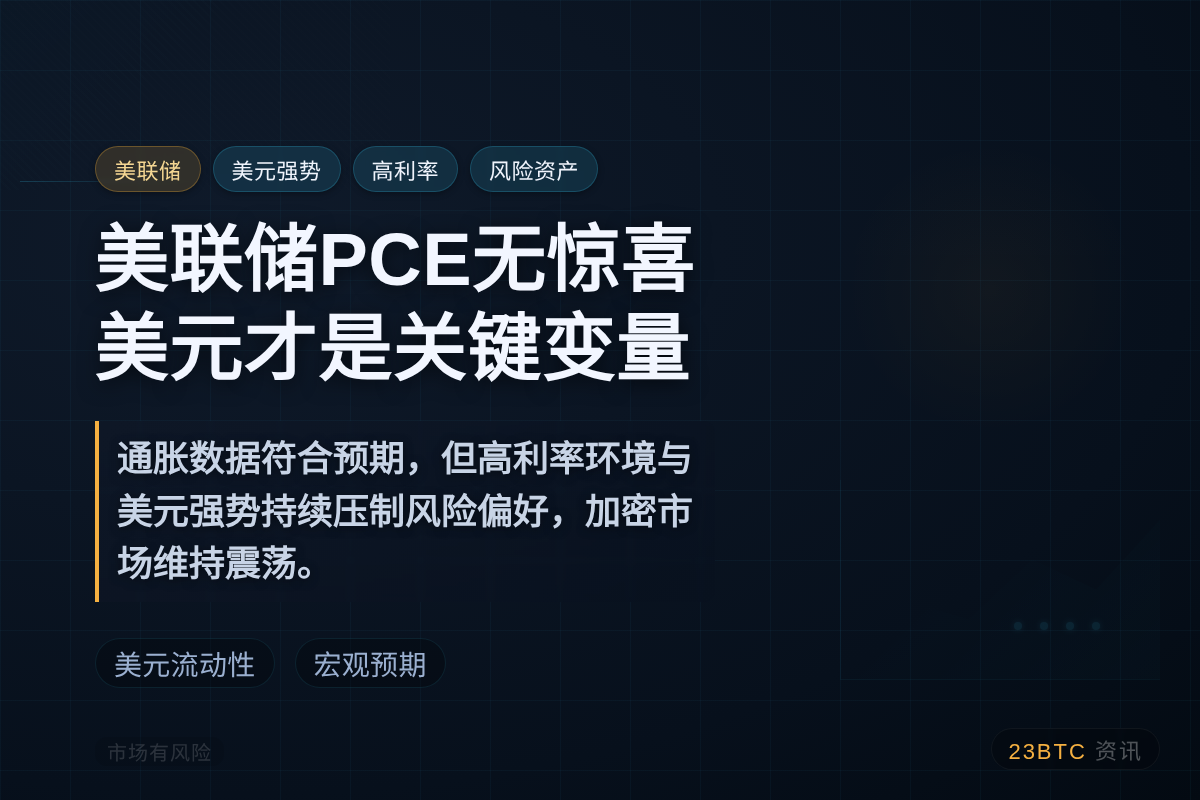 美联储PCE无惊喜，美元才是关键变量
