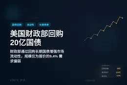 美国财政部回购20亿美元国债
