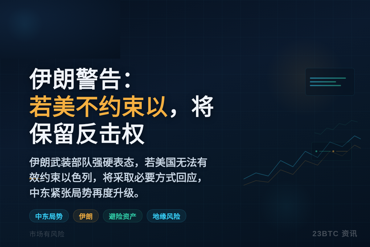 伊朗警告：若美不约束以，将保留反击权