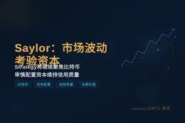 Michael Saylor：市场波动考验资本，Strate