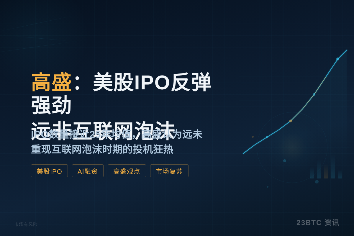 高盛：美股IPO反弹强劲，远非互联网泡沫