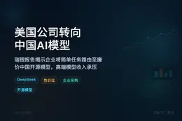 美国公司转向中国AI模型，瑞银报告揭示趋势