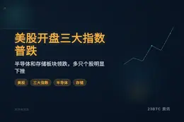 美股开盘三大指数普跌