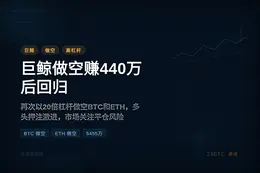巨鲸做空赚440万后回归
