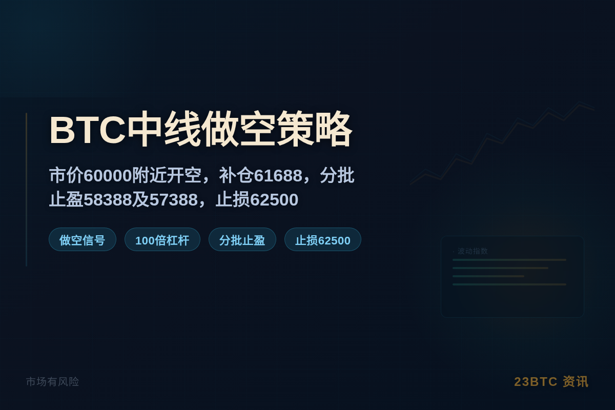 BTC中线做空策略
