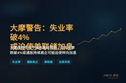 大摩警告：失业率破4%或迫使美联储加息