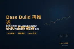 Base Build 再推迟 Base B20 主网上线