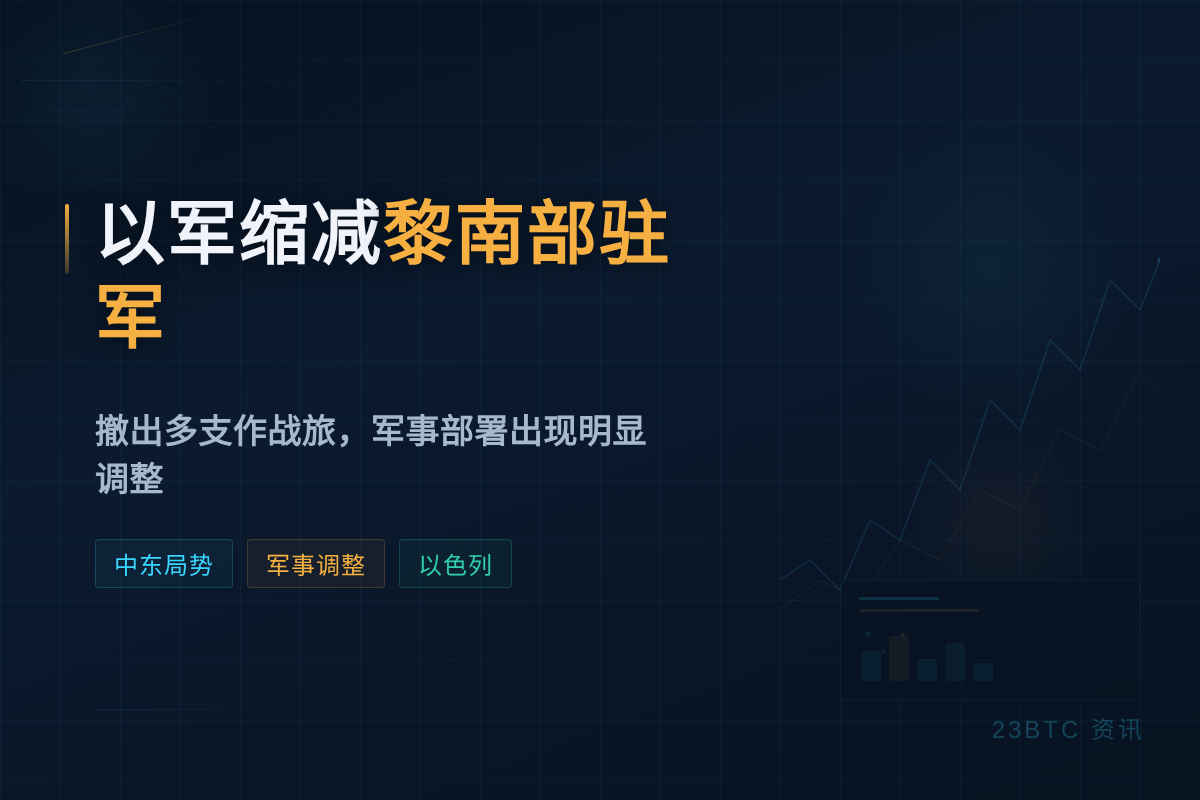 以军缩减黎南部驻军