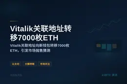 Vitalik关联地址转移7000枚ETH