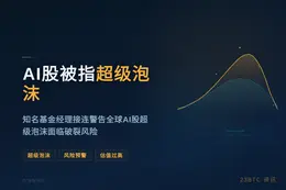 AI股被指超级泡沫