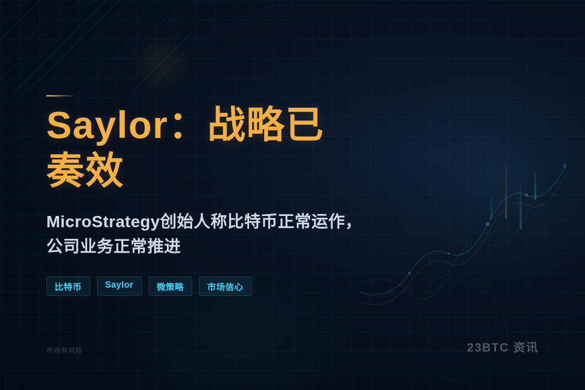 Saylor：战略已奏效