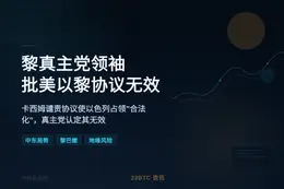 黎真主党领袖批美以黎协议无效