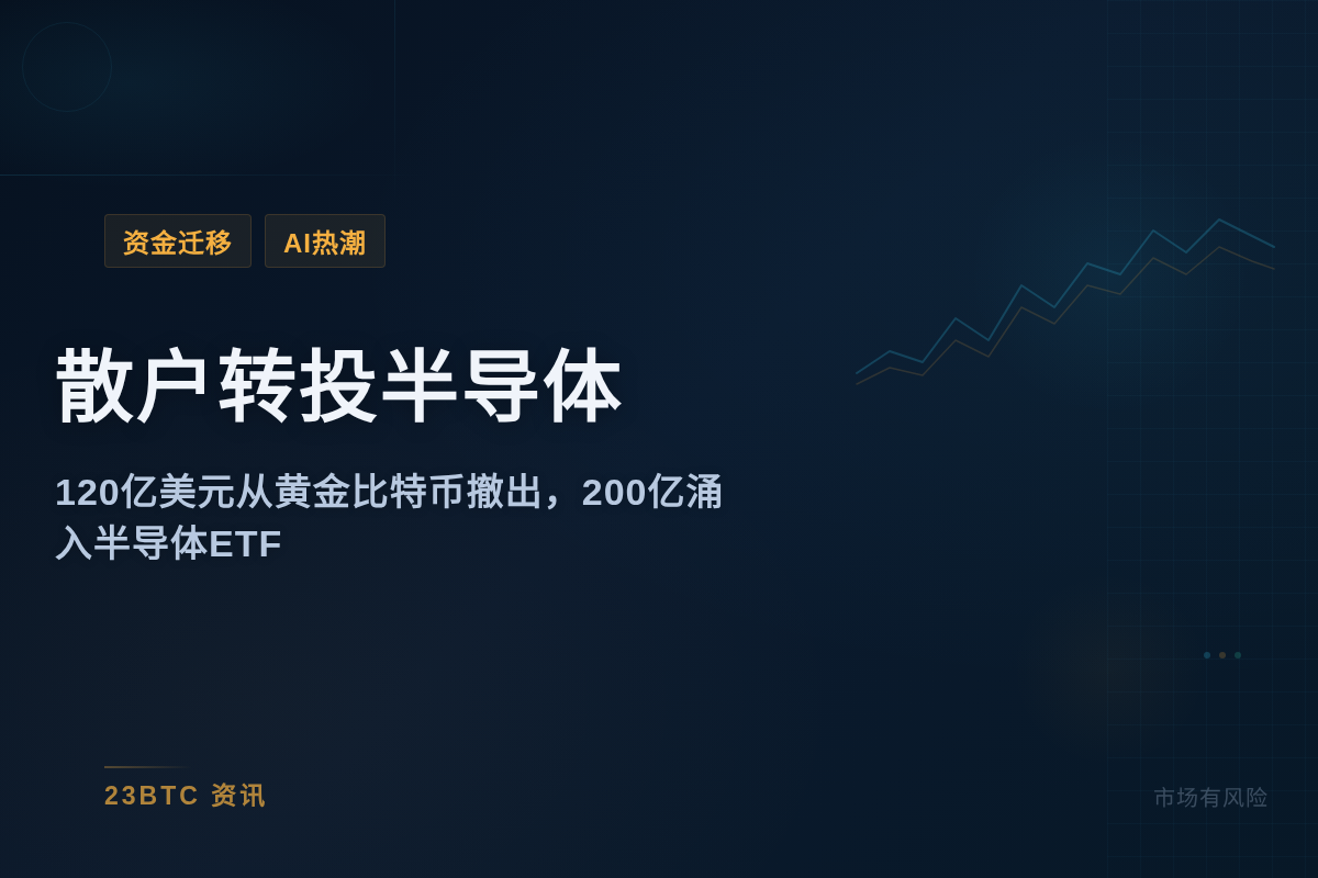 散户正从黄金比特币转投半导体
