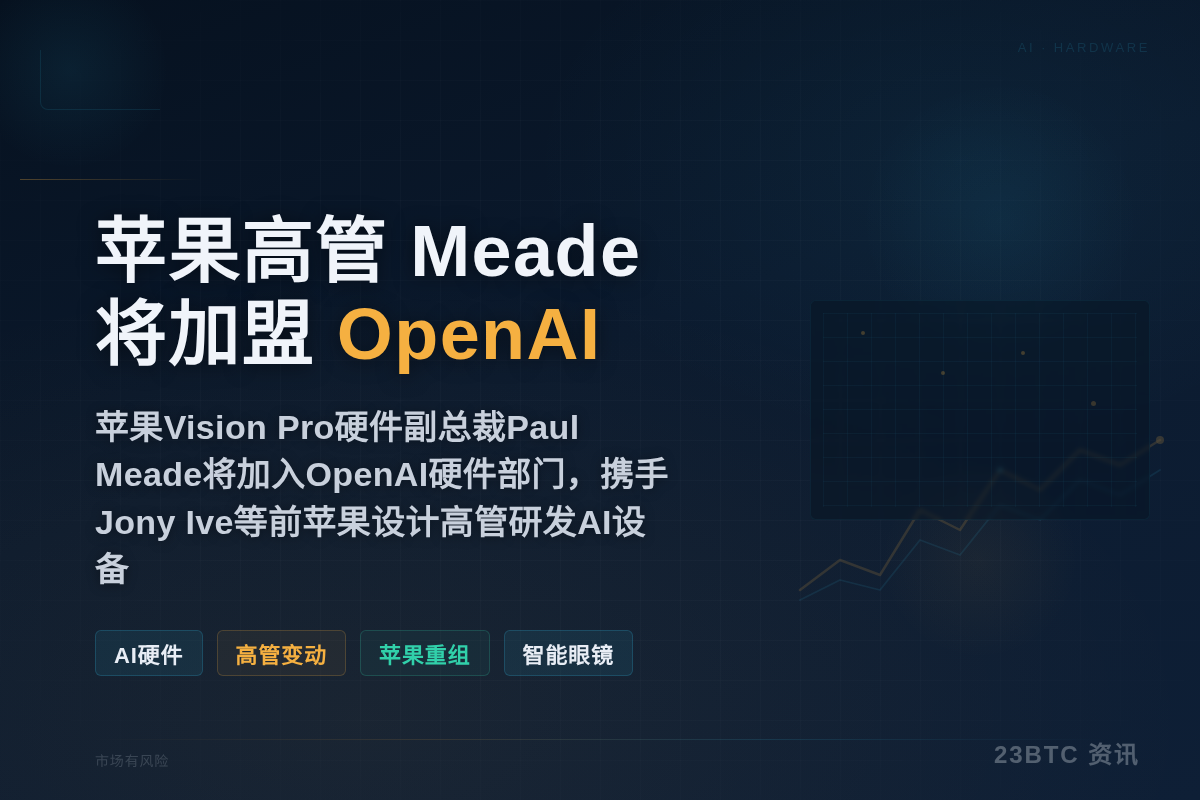 苹果高管Meade将加盟OpenAI