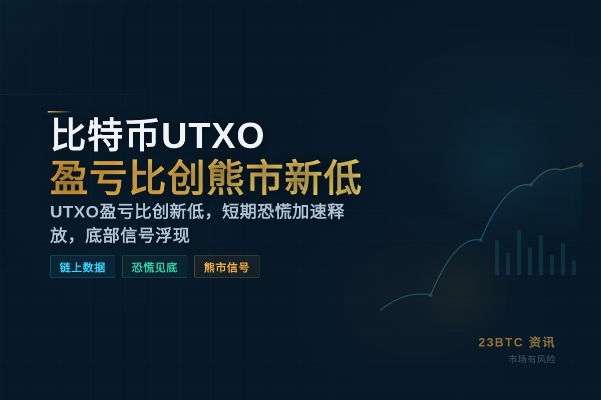 比特币UTXO盈亏比创熊市新低