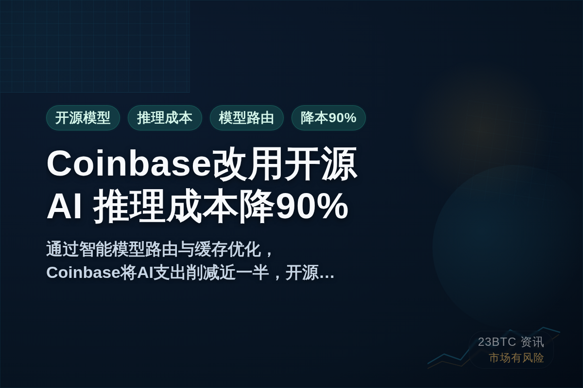 Coinbase改用开源AI模型，推理成本降90%