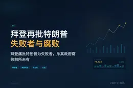 拜登再批特朗普失败者与腐败