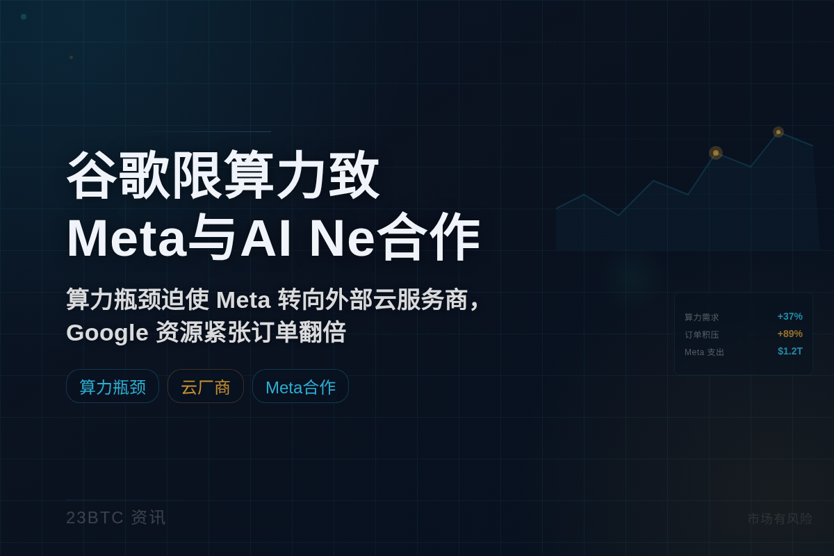 谷歌限算力致Meta与AI Ne合作