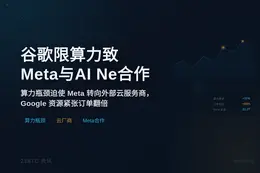 谷歌限算力致Meta与AI Ne合作