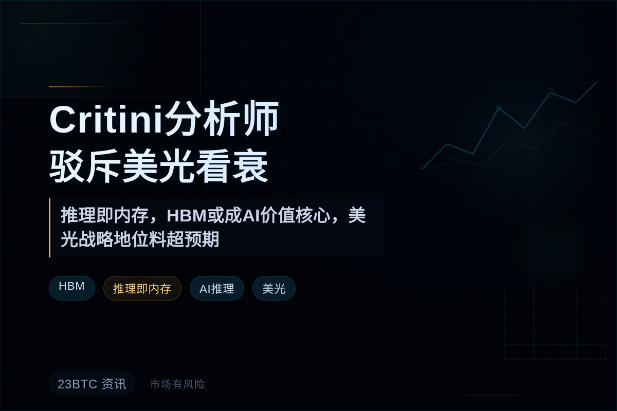 Critini分析师驳斥美光看衰观点
