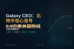 Galaxy CEO：比特币信心信号5.9万是关键防线